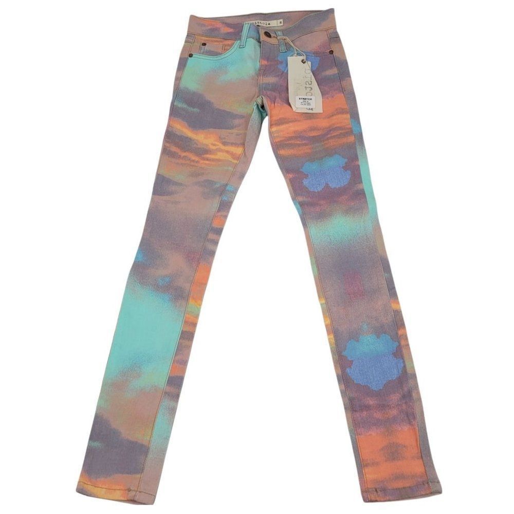 Revolve Pistola Jeans Dawn Stretch Skinny Soft Denim Colorful Womens Size 24